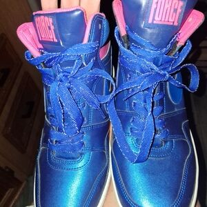 Nike Blue and Pink High-Top Sneakers